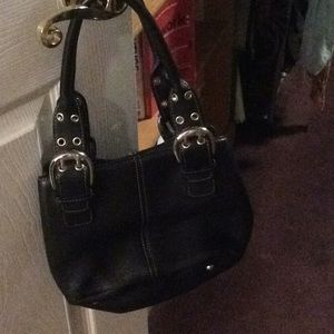 Woman’s black bag